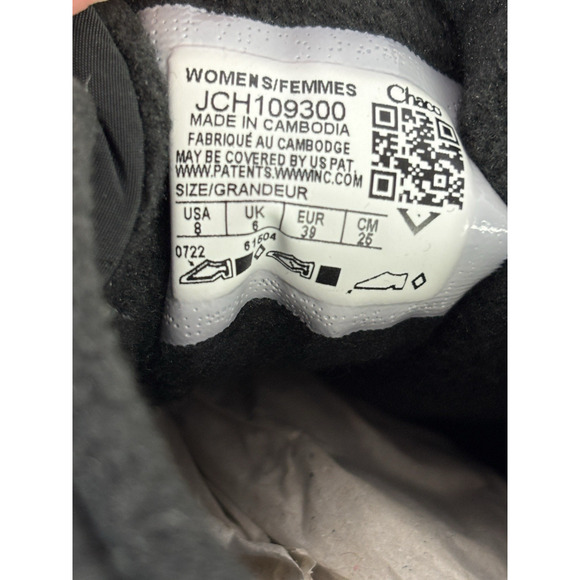 Chaco Womens Ramble Puff Lace Ankle Boots Size US 8 EU 39 Water Resistant Black - Picture 9 of 10